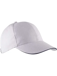K-up KP 011 6-panelová sendvičová čiapka „Orlando“ 20.0011 biela/námornícka modrá
