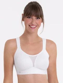 športová podprsenka smart control tvarovaná, čistý strih 5530 biela - Active