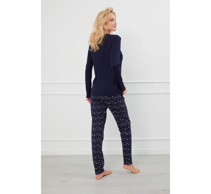 Talianska móda Libra long length sp. farba:navy blue/print Talianska móda Libra long length sp. farba:navy blue/print