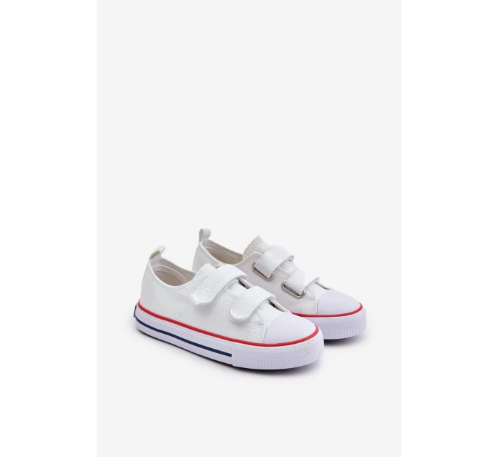 Trampki Dziecięce Na Rzepy Big Star OO374009 Białe