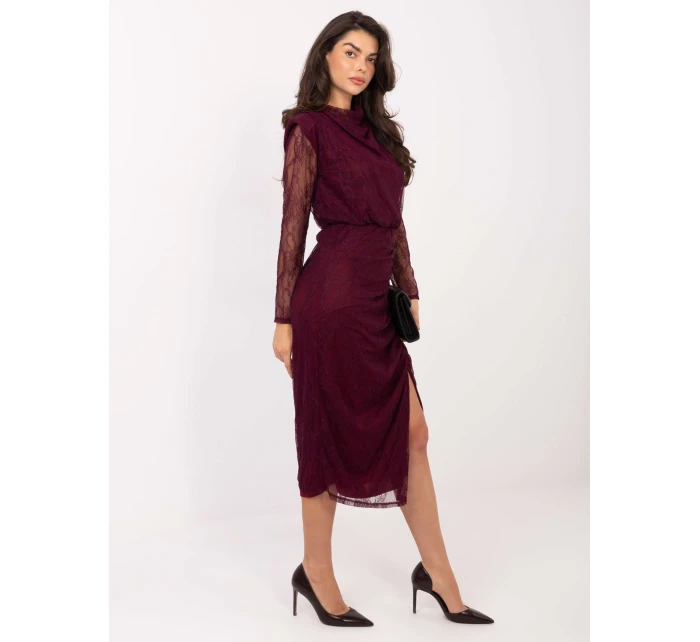 Šaty IT SK 9937.16 tmavo fialové Šaty IT SK 9937.16 tmavo fialové
