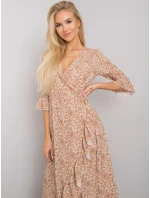 Šaty TW SK BI 24502 3.46P béžová Šaty TW SK BI 24502 3.46P béžová