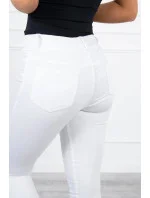 Dámské džínové kalhoty / Bílá  model 19439590 - Kesi