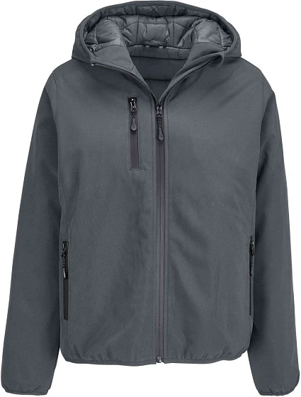 SOL'S Falcon Padded Women Dámska 3-vrstvová zimná softshellová bunda 25.4450 antracitová šedá SOL'S Falcon Padded Women Dámska 3-vrstvová zimná softshellová bunda 25.4450 antracitová šedá