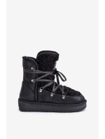 Śniegowce Na Platformie Wegańskie D.Franklin DFSH370004 Czarne Śniegowce Na Platformie Wegańskie D.Franklin DFSH370004 Czarne