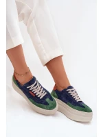 Semišové dámské tenisky na platformě model 21711172 - Zazoo Semišové dámské tenisky na platformě model 21711172 - Zazoo