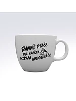 RANNÁ KÁVA BEZ KÁVY - MEGA XXL keramický hrnček 1000 ml