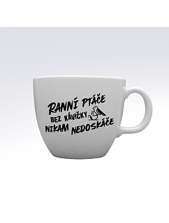 RANNÁ KÁVA BEZ KÁVY - MEGA XXL keramický hrnček 1000 ml
