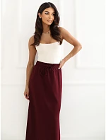 Dámská sukně LK SD model 22309479 vínová - FPrice