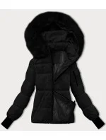 Dámska zimná bunda s odnímateľnou kapucňou S'west black (B8303-1)