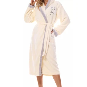 Dámsky župan 2419 Tess cream plus - L&L Dámsky župan 2419 Tess cream plus - L&L