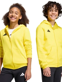 Detská mikina adidas Entrada 26 Full Zip Hoodie žltá KH1777