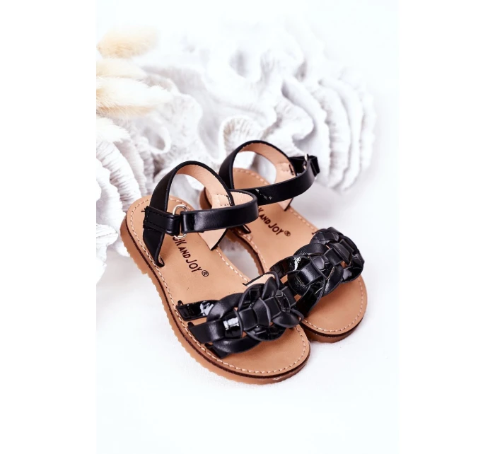 Dětské Sandály S Vzorem Černé model 21555432 - Boto Dětské Sandály S Vzorem Černé model 21555432 - Boto