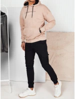Pánská mikina s potiskem béžová Dstreet model 21976150 - FashionStreet
