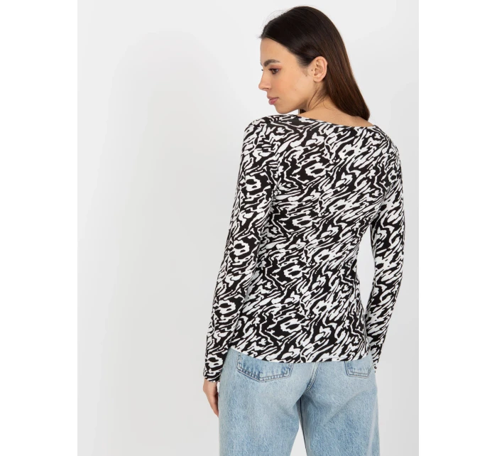 Dámska blúzka LK BZ 509198 1.49P biela a čierna - FPrice