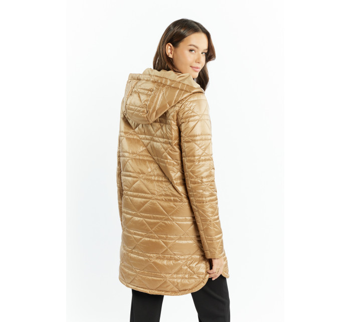 Monnari Kabáty Dámsky kabát so zaujímavým prešívaním Light Beige