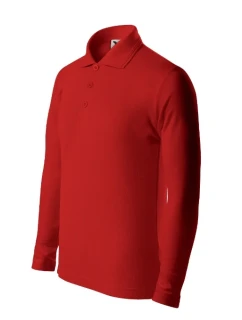 Pique Polo LS polokošile dětská červená