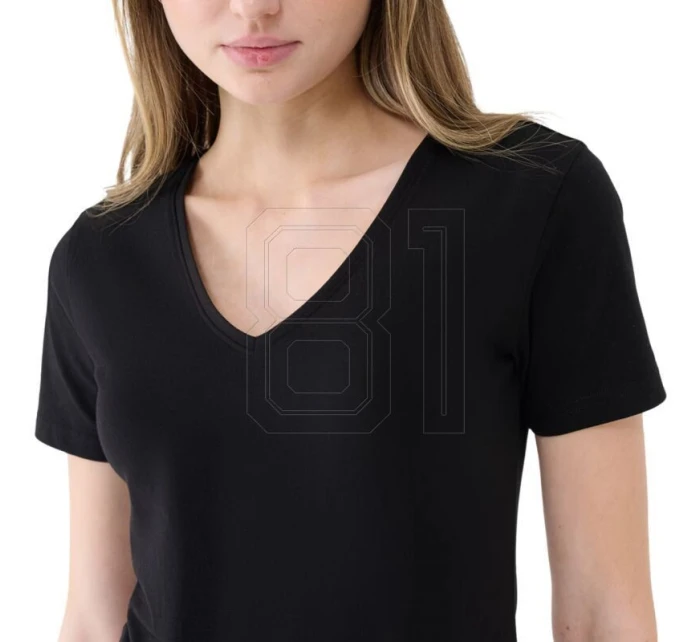 Dámske tričko slim fit 4FWSS25TTSHF1990 20S Black - 4F