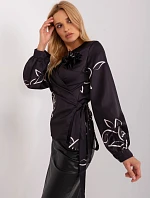 Dámska blúzka LK BZ 509423.22 Čierny vzor - FPrice