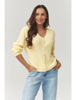 Sveter na gombíky model 223254 Makadamia