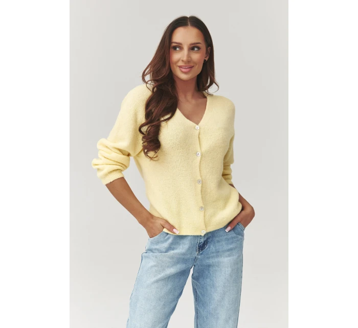 Sveter na gombíky model 223254 Makadamia