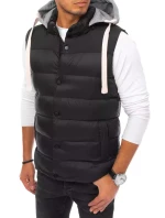 Pánská vesta s kapucí černá Dstreet model 21963874 - FashionStreet