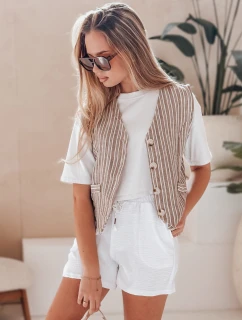 Dámske šortky NOT TOMORROW white Dstreet SY0450