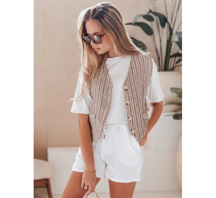 Dámske šortky NOT TOMORROW white Dstreet SY0450