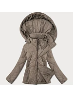 Dámska tenká prešívaná bunda s kapucňou J Style béžová (16M9250-62) Dámska tenká prešívaná bunda s kapucňou J Style béžová (16M9250-62)