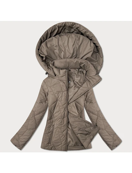 Dámska tenká prešívaná bunda s kapucňou J Style béžová (16M9250-62) Dámska tenká prešívaná bunda s kapucňou J Style béžová (16M9250-62)