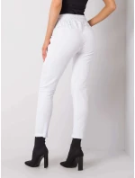 Biele dámske textilné chino nohavice (3589.07X)