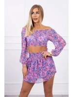 Fialová květinová sada Fialová květinová sada