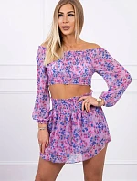 Fialová kvetinová sada