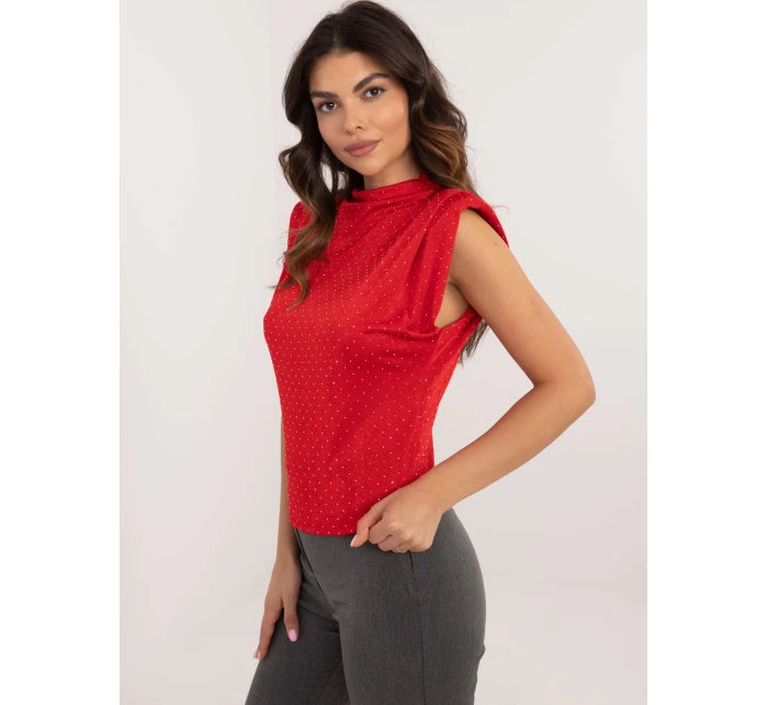 Bluzka DHJ BZ model 22003972 czerwony - FPrice Bluzka DHJ BZ model 22003972 czerwony - FPrice