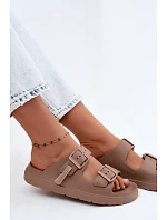 Dámske penové papuče DFSH413004 dark beige - D.Franklin