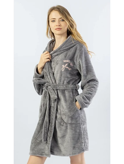 Dámský župan krátký s kapucí model 22408564 - Vienetta
