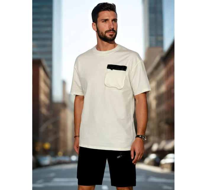 Pánská tepláková souprava bílá Dstreet model 21988674 - FashionStreet