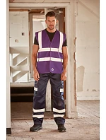 HVW 120 HiVis síťovaná bezpečnostní vesta model 22502255 red - Yoko