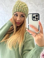 Merry K225 fleecová čiapka kiwi+green