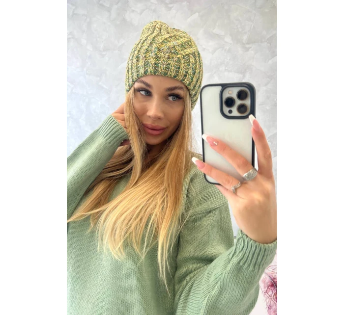 Merry K225 fleecová čiapka kiwi+green Merry K225 fleecová čiapka kiwi+green