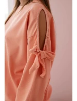 Sada mikiny s mašlí na rukávech a model 19747412 - K-Fashion Sada mikiny s mašlí na rukávech a model 19747412 - K-Fashion