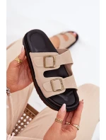 Dámské Sandály Na Platformě S Přezkami Béžové model 21688711 - Boto