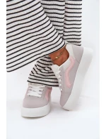 Sneakersy Damskie Na Platformie Szare Tellnira Sneakersy Damskie Na Platformie Szare Tellnira