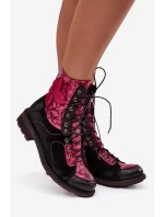 dámské kotníkové boty z přírodní kůže na ploché podrážce model 21713991 - Maciejka