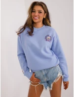 Mikina D10600T02568D svetlo modrá