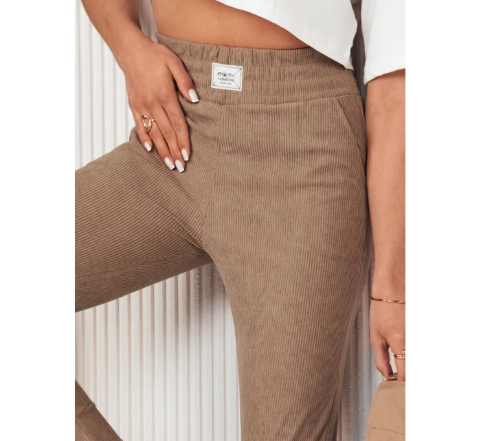 Dámske tepláky MORSI camel FashionStreet UY2041