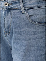 Bermudy damskie jeansowe z wysokim stanem niebieskie model 22152736 - FashionStreet