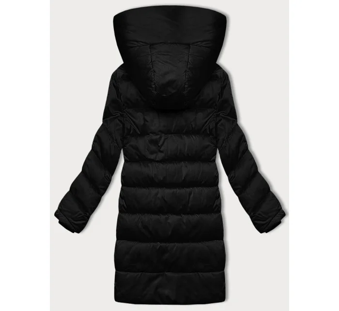 Zimowa pikowana kurtka damska czarna model 21248657 - S'WEST