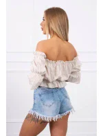 Španielska blúzka béžová