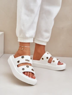 Pěnové Dámské Pantofle S Bílé model 21683408 - Boto